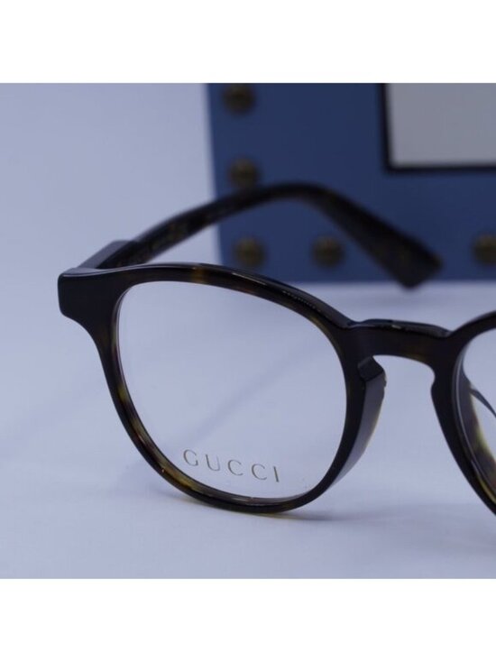 Gucci GG0556OJ 002 Square Eyeglasses - Havana 47mm main image 7